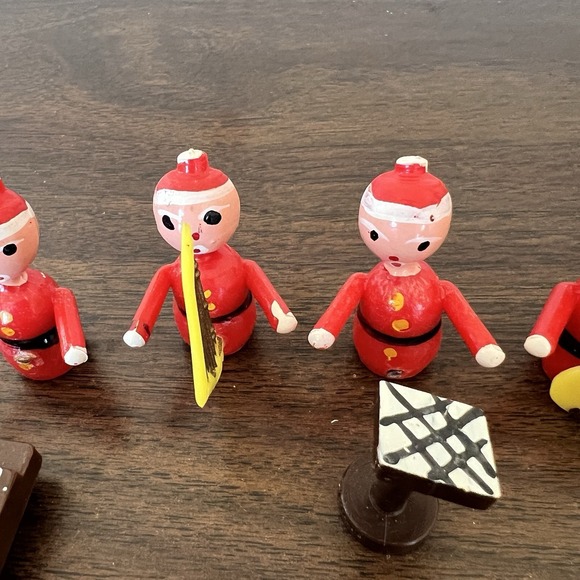 Dan Dee Imports 6 Pc Santa Band Set Made in Hong Kong w Box Vintage 1969 - Picture 3 of 9